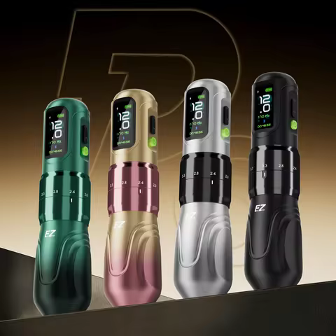 EZ P6 Wireless Tattoo Machine Pen-600g High Torque Motor Adjustable Stroke 2V Ultra-Low Voltage Star
