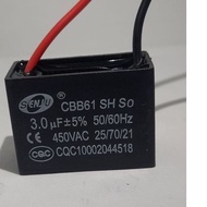 Capacitor 3uf/450v New With Cable