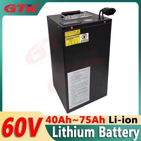 Gtk 60V 40AH 45AH 50AH 70AH 60AH Li-ion Lithium Battery ion Rechargeable For vehicle Two-wheeler thr
