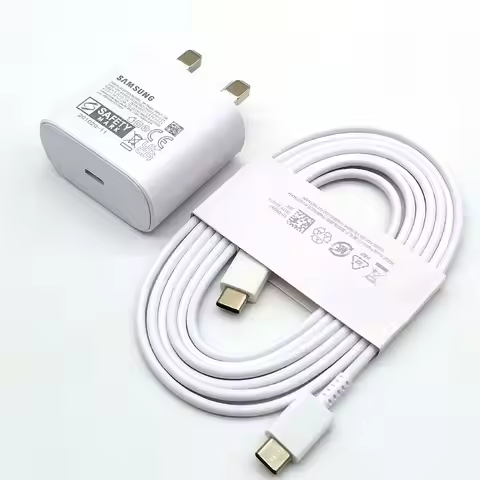 Samsung UK Charger 25W PD Super Fast Charging Adapter For Galaxy S24 S23 S22 S21 S20 Ultra Z Flip Fo