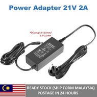 Ac To Dc Power Adapter 21V 2A AC to DC 5.5 x 2.1 / 2.5MM UK 3PIN Plug with Blue LED Indicator For CC
