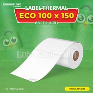 Label Sticker Barcode 100X150mm 100 x 150 A6 Cetak Resi Thermal isi 25