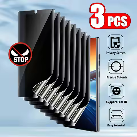 3Pcs Anti Spy Privacy Hydrogel For Motorola Moto G15 G24 Power G05 G04s G04 G35 G45 G55 G64 G75 G85 