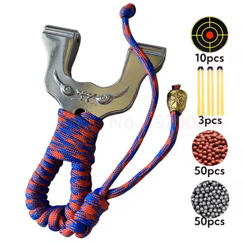 Popular and Powerful Slingshot Zinc Alloy Slingshot Catapult Outdoor Hunting Slingshot Hunting Tool 