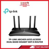 TP-LINK ARCHER AX53 AX3000  DUAL BAND  GIGABIT WIFI 6 ROUTER
