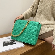 Branded Women's Shoulder Bags 2021 Thick Chain Quilted Shoulder Purses Handbag Women Clutch Bags Ladies Hand Bag