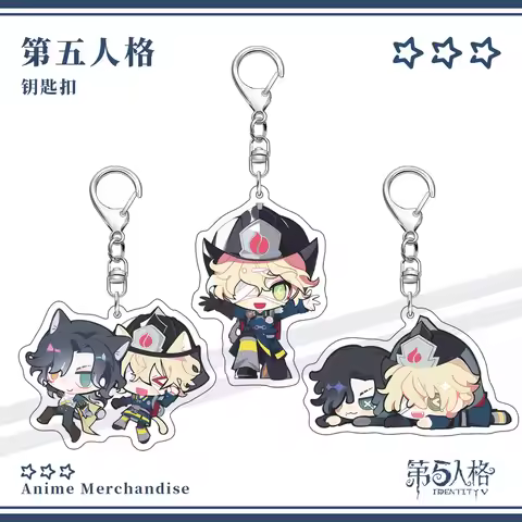 Game Identity Ⅴ Florian Brand Richard Sterling Cosplay COSTUME Acrylic Key Chains Keyring Prop Xmas 