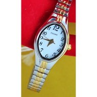 Q31:Original PULSAR Analog  Watch for Women from USA-Two Tone