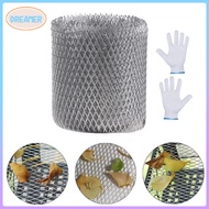 6M/19.6Feet Long Aluminum Gutter Guard Anti-Leaf Mesh Guards Rust-proof Gutter Mesh Guard