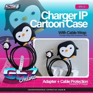 CUTE CASING ADAPTER VIRAL + CABLE PROTECTOR & CABLE LOCK