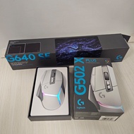Logitech G G502 X Plus RGB Lightspeed 無線遊戲滑鼠(白色) 連10週年G640特別版滑鼠墊