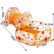 Three-Piece Portable Children Tent Interactive Game Kids Playhouse Toy for Home Living Room Public P