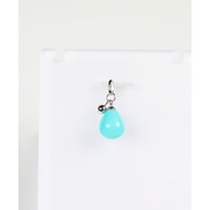 Amazonite silver pendant AA 10mm x 12mm