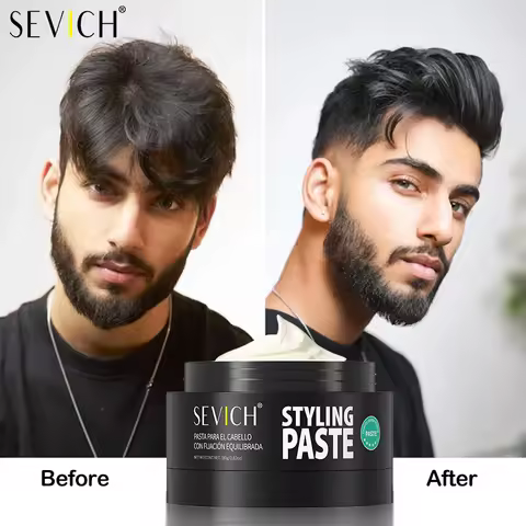 Sevich 80g Hair Wax Clay Long-Lasting Hair Cream For Men Hair Strong Hold Hair Styling Wax Stick Hol