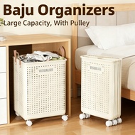 Elaborate Plastic Laundry Basket - Elaborate Large Folding Storage Bin for Room Different Types, Con