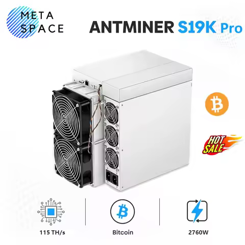 New Antminer S19K pro 115TH/s Bitcoin Miner BTC BCH Asic Miner ANTMINER s19KPRO 2760W SHA256 BTC Min