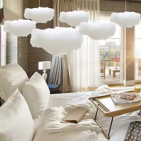 Artificial White Cotton Cloud Wedding Background Decoration Room Party Birthday Christmas Diy Living