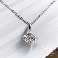 ［Real Moissanite］Can Pass Diamond Test 18K Gold Rhombic Necklace Pendant MNG033 Moissanite Necklace/