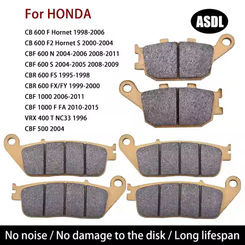 Motorcycle Front Rear Brake Pad For HONDA CB CBR 600 CBF 1000 CBR600 FS FX FY CB600 F Hornet CBF600 