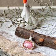 阿根廷紅紋石 簡約日常通勤 串珠吊墜