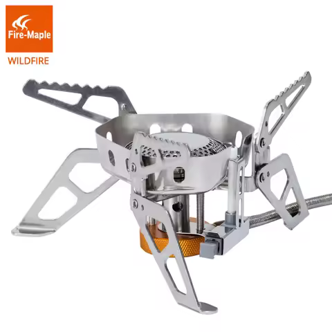 Fire Maple Windproof Gas Burner Stove Wildfire Outdoor Hiking Camping with Ignition Device Equipment