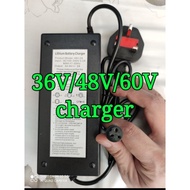 48/60/72v ebike charger 3pin charger extension battery charger