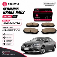ERMETIQ (41060-5Y790) Premium FRONT Ceramic Brake Pads for Nissan Sylphy 2012–Up | Responsive Stoppi