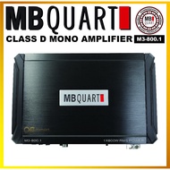 MB Quart Class D Monoblock Amplifier M3-800.1 Mono Block Amp For Woofer With Remote Control