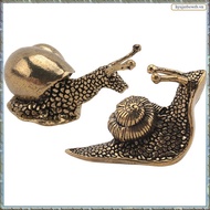 2Pcs Snail Decor Outdoor Pond Garden Snail Figurine Brass Snail Solid Snail Ornaments with Decor Eff
