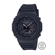 CASIO G-Shock GA-2100-1A1 Full Black Carbon Core Guard Carbon Case Resin Band Analog Digital Unisex Watch