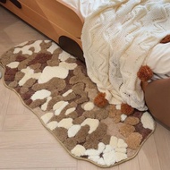 Bedroom Bedside Carpet Brown Irregular Moss Children's Room Floor Mat Dopamine Cloakroom Living Mat 