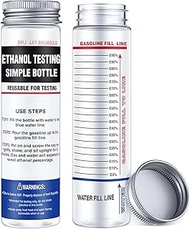 2 Pcs Ethanol Tester E85, E85 Fuel Test Kit Bottle, Reusable Wide Mouth Fuel Test Bottle, Gasoline E