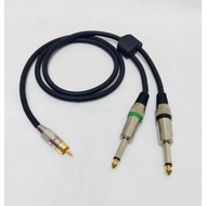 50cm-5mtr Audio Cable Jack 1 RCA Male To Akai Male Branch Premium Quality