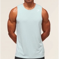 [100% Original] Gymshark Arrival Tank Slim Fit Smoke Blue M, XL