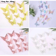 Set of 12 Butterflies 3D Wall Stickers Size 812cm - BG