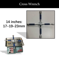 RTK Cross Wrench 14 inches: 17-19-23mm /18 inches: 17-19mm 21-23mm