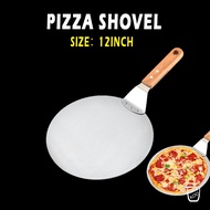 12inch Pizza Shovel Stainless Pizza Peel Chef Pizza Paddle Handle Cake Lifter Paddle Bakin