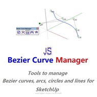 SketchUp | Plugins | Extension | Tutorial 2025 - JPS Bezier Curve Manager