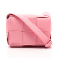 【二手】Bottega BOTTEGA VENETA Candy Cassette 迷你單肩包，粉紅色皮革，女士，二手 B