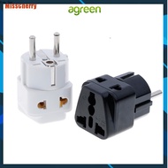 AG [MissCherry] 1 To 2 Splitter Germany France 5Mm Plug To Universal Uk/Us/Eu/Au 2/ 3 Pin Socket