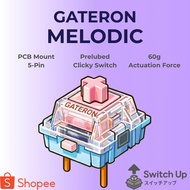 GATERON MELODIC - KEYBOARD SWITCH - 5 PIN - 60G - CLICKY SWITCH (PCB MOUNT) - MX SWITCH MECHANICAL K