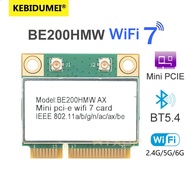 BE200 WiFi 7 Mini PCI-E WiFi Card BE200HMW Wireless Network Card Bluetooth 5.4 Tri Band 2.4G/5G/6GHz