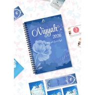 Buku Planner 2026 - 2027 Full Colored Paga Calendar Islamic Ring Diary Financial Journal Notebook Ca