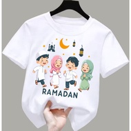 Unisex Children's T-shirts for girls, boys, Ramadan images, Eid al-Fitr, short sleeves, Viral, 2-12 