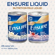 [Carton of 24] Ensure Liquid 250ml - Original Vanilla Strawberry - ABBOTT Milk Liquid tin cans Daily Nutrition Elderly Senior Adult Patient Meal Replacement Health Food Supply