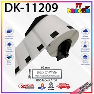 (READY STOCK) Label Film Tape DK11209 QL550/QL570/QL700/QL720/QL800/QL820NWB/11209/DK-11209/DK 11209