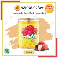 NARCISSUS LYCHEES in Syrup 567 GR - Buah Kaleng Leci Dalam Sirup / MEI KUI HWA Lychee