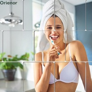 4 Pack Square Mirror, 8 X 8 Inch Acrylic Wall Mirror Tiles, Flexible Self Adhesive Acrylic Mirror Ho