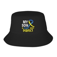 Down Syndrome Awareness My Son Is Down Right Perfect Fisherman's Hat Bucket Hat