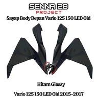Cover RL fr front wing body front side vario 125 150 led old K59 right Glossy BlackKiri set